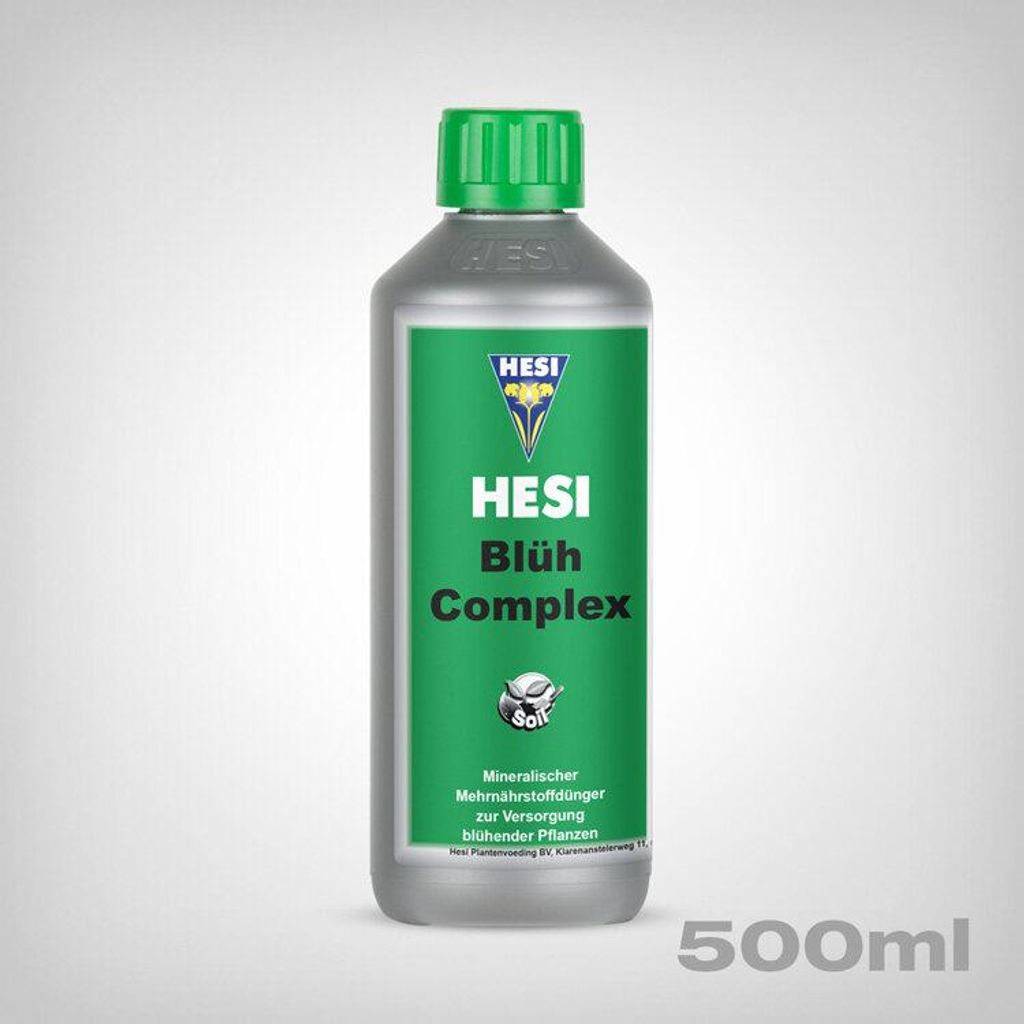 Hesi Blüh-Complex Blütedünger 500ml | Stark für prächtige Blüten, pH-optimiert, NPK 3-3-4, ideal für Erde und erdähnliche Substrate