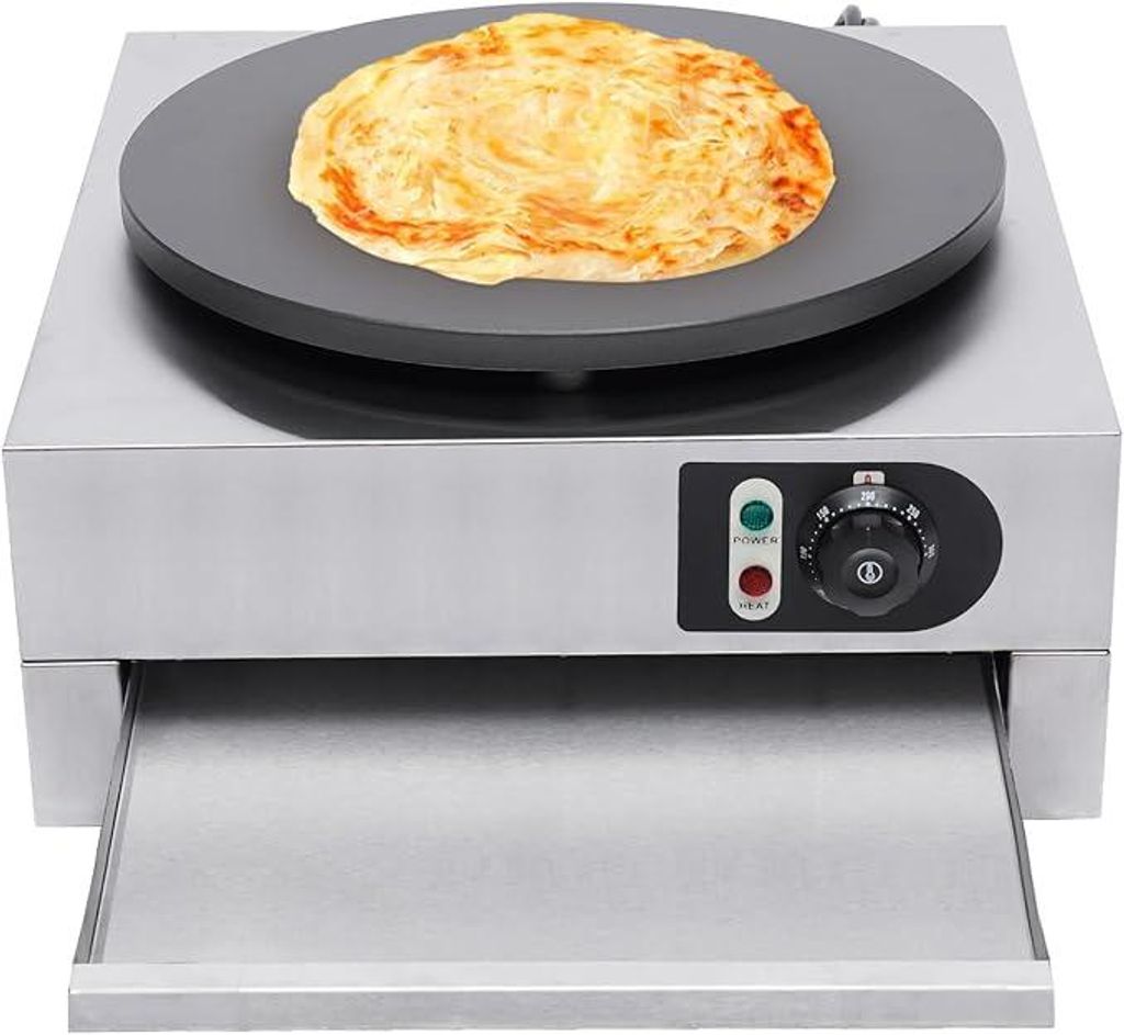 40 cm professionele crêpepan 3000W met uitschuifbare Productafbeelding 