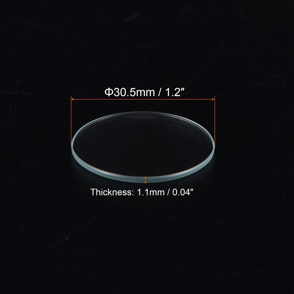 3 Stš¹ck Uhrenglas 30,5mm x 1,1mm (? x Dicke), Klar Uhr Glas Kristall Linse Doppelkuppel Runde Klarsichtglas Ersatzteile Uhrengl?ser Werkzeug fš...