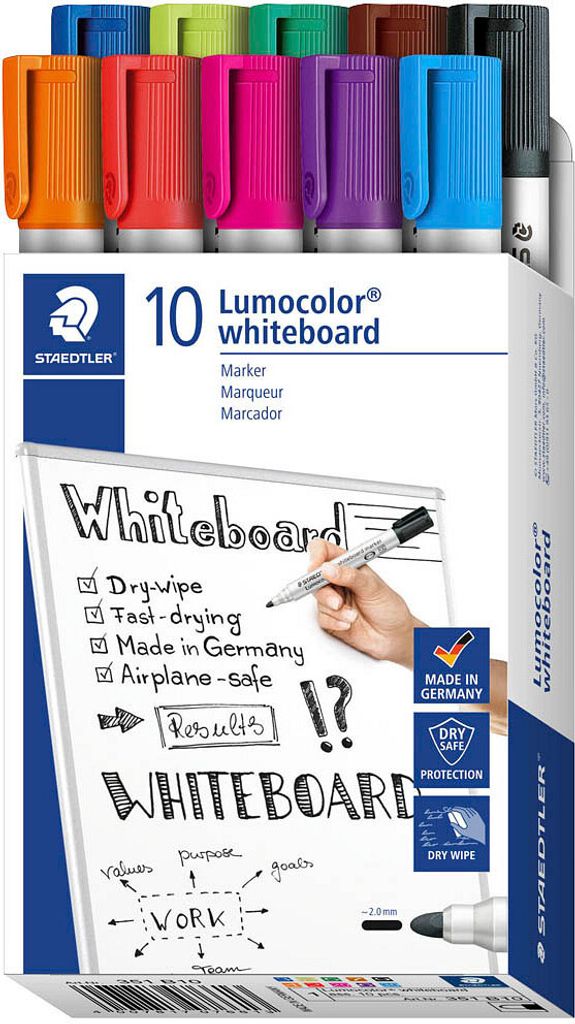 STAEDTLER Lumocolor Whiteboard-Marker 351B Strichstärke: 2,0 - 5,0 mm 10er Pack