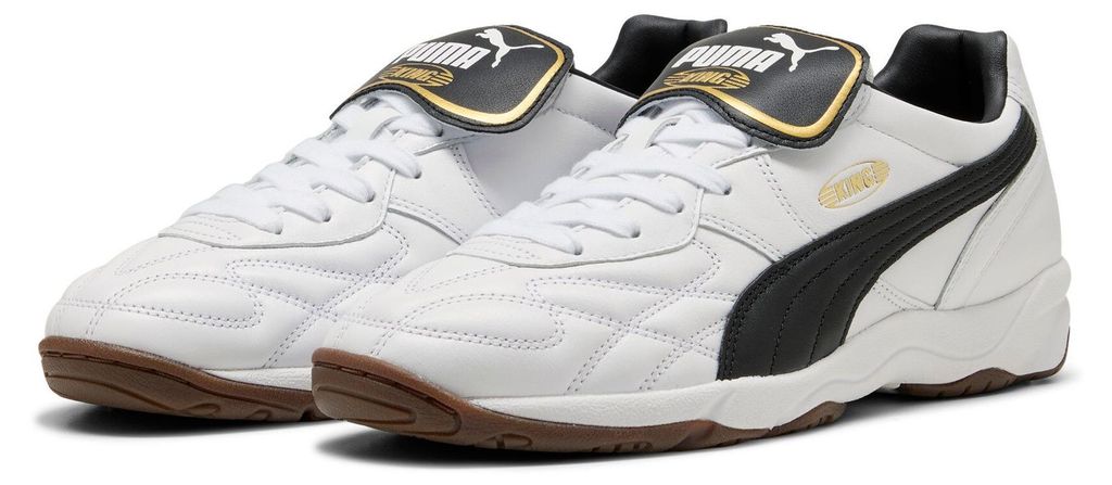 Puma King Indoor - PUMA WHITE-PUMA BLACK, Größe:5.5