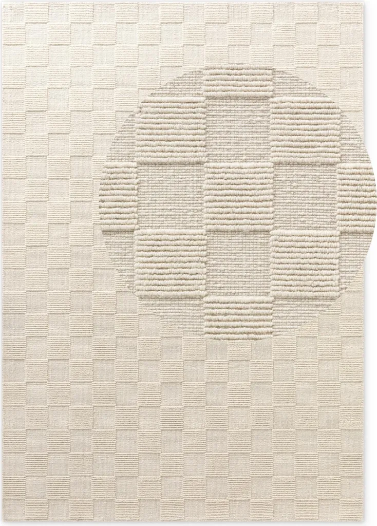 Tapis en laine blanc pour chambre et salon Villeroy & Boch Scala 1766