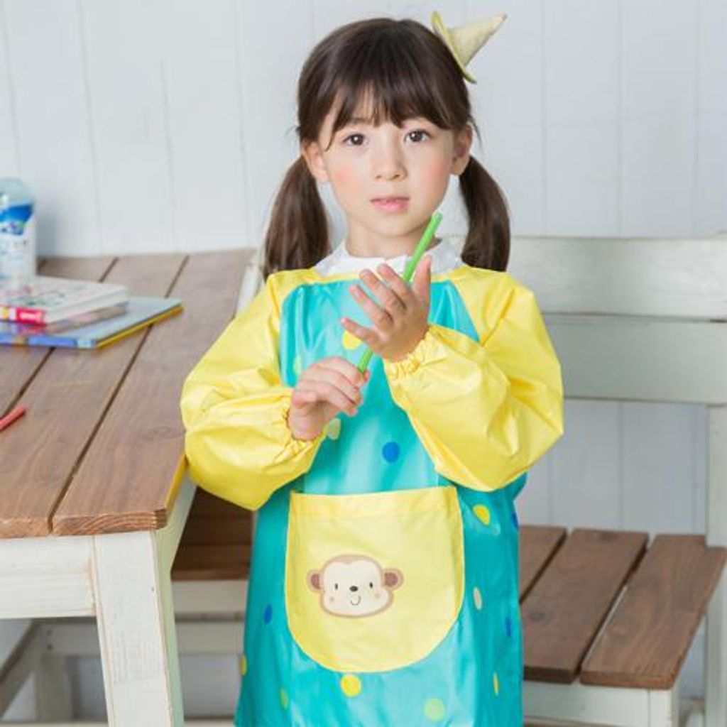 Baby Kleinkind Wasserfest Langärmlig Kind Kinder Fütterung Kunst Kittel Schürze 