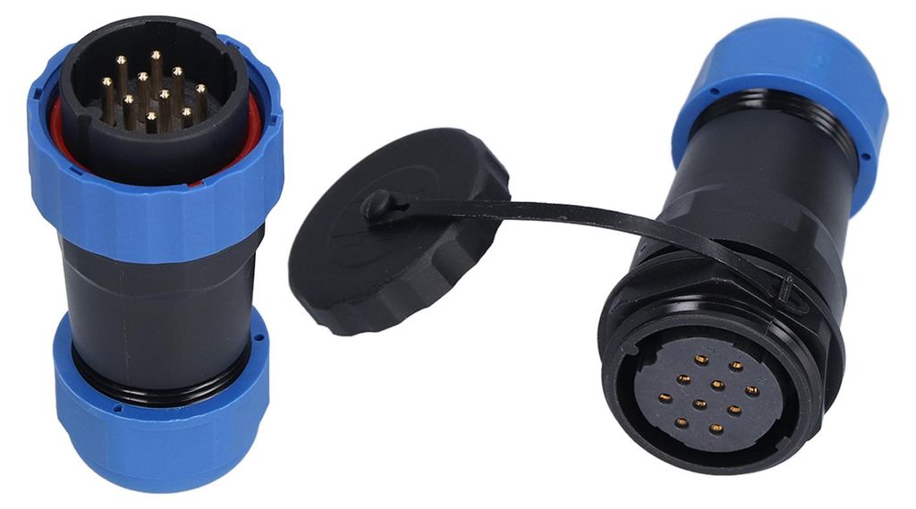 Wasserdichter Luftfahrt-Stecker, PA66, PA6, Oxidationsbeständigkeit, SP28, IP68-Stecker, 10-polig