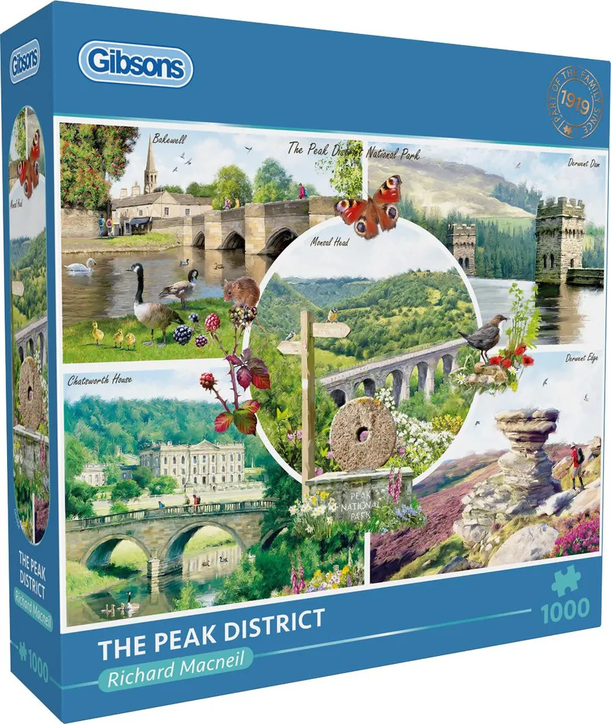 Puzzle 1000 pièces pour adultes The Peak District par Gibson's Design
