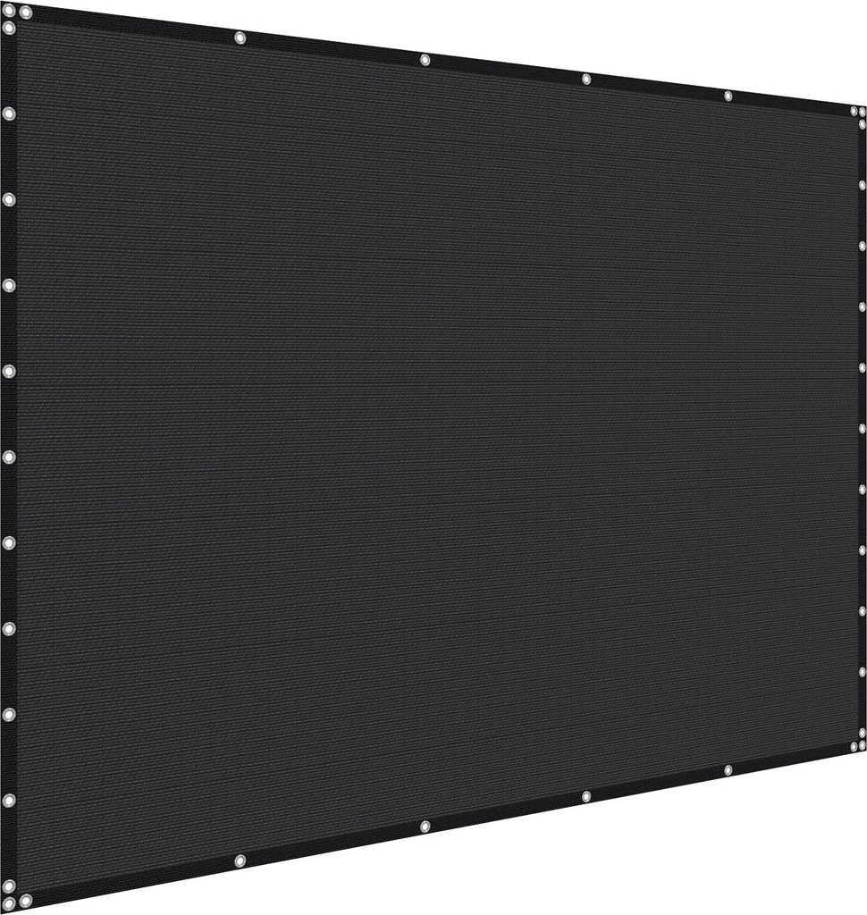 SucceBuy 90 % Sonnenschutz Sichtschutz Schattenabdeckung (305 x 305 cm) mit Edelstahlösen, Sonnensegeltuch aus 140 g/m² HDPE-Material, ideal für...