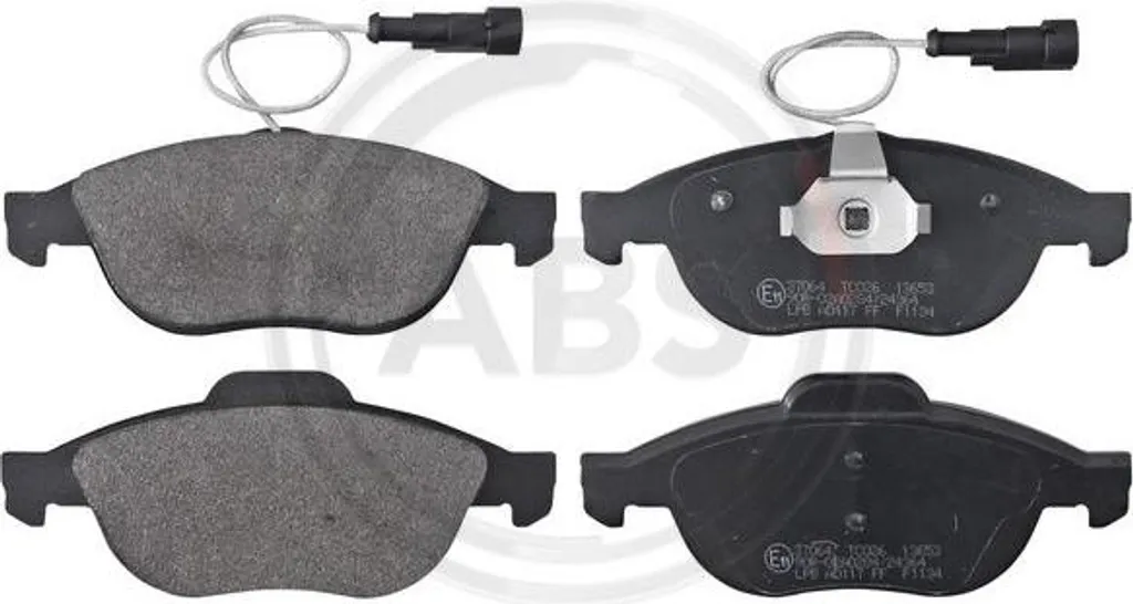 Jeu de plaquettes de frein avant pour Alfa Romeo 147 et Fiat Multipla