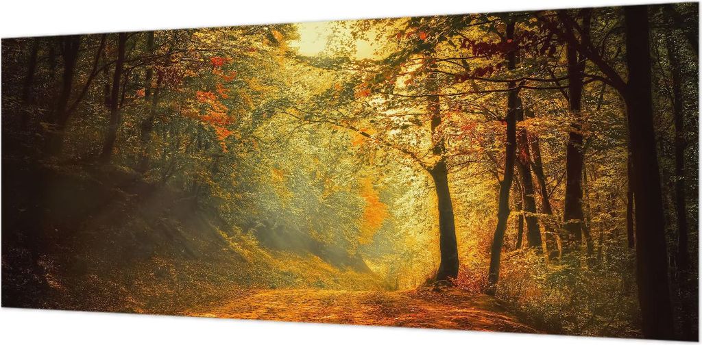 Wandtapete - Dekorative Tapete für Wohnzimmer- Tapetenfolie für Wanddekoration - 208x146 cm - Herbstlandschaft