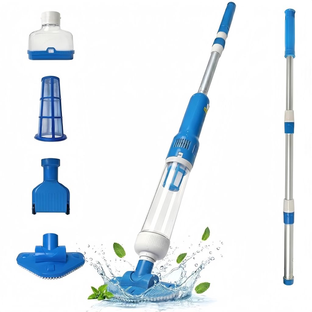3-in-1 Kabelloser Poolstaubsauger | Wiederaufladbares Pool-Staubsauger-Set | Mit Filterelement Sonstiges Poolzubehör,0.72L Multifunktional Poolsauger