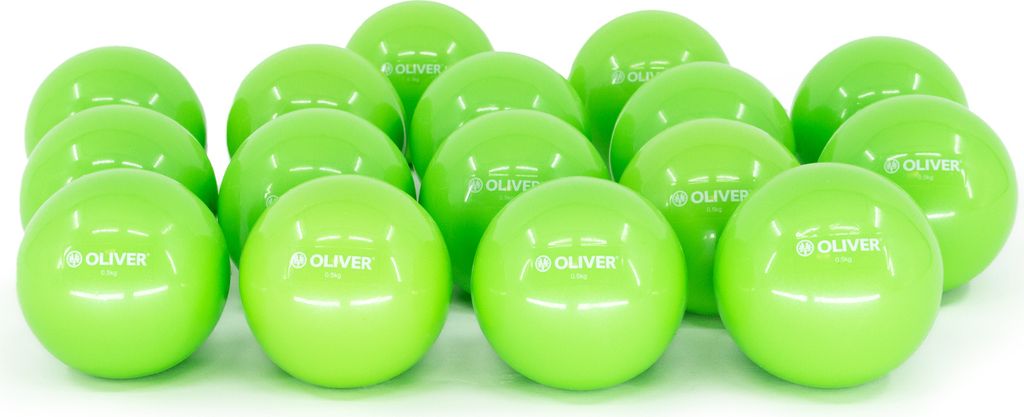 Oliver závažné a tonizačné lopty, 8 párov – zelené Obrázok produktu 