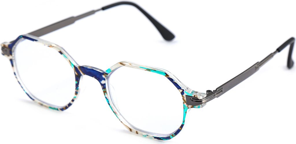 Lesehilfe Blau Weiß Türkis transparent modern 2.0