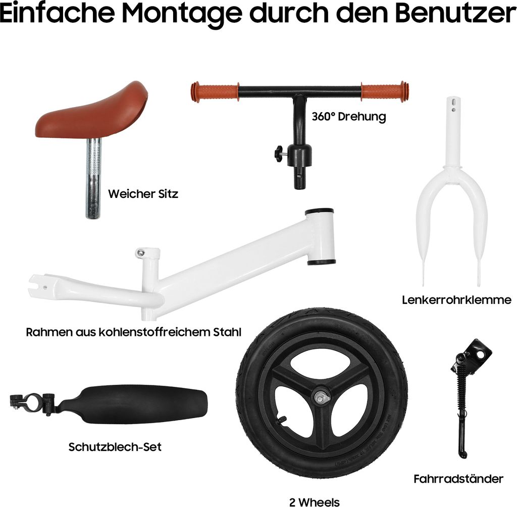 Fahrrad-Laufrad Lauflernrad, Kinderlaufrad, Rutscher, Produktbild 5