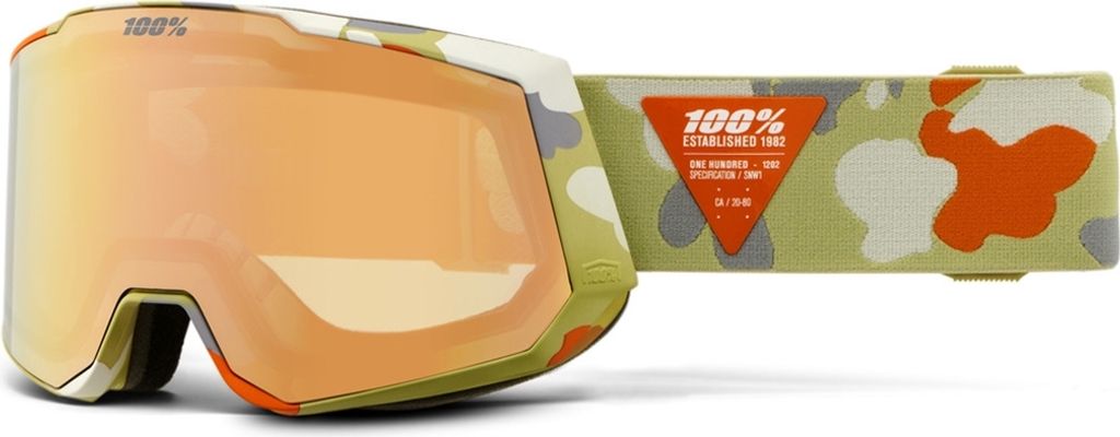 100% SNOWCRAFT XL HiPER Skibrille Copper ML - Premium Goggle mit HiPER Lens ...