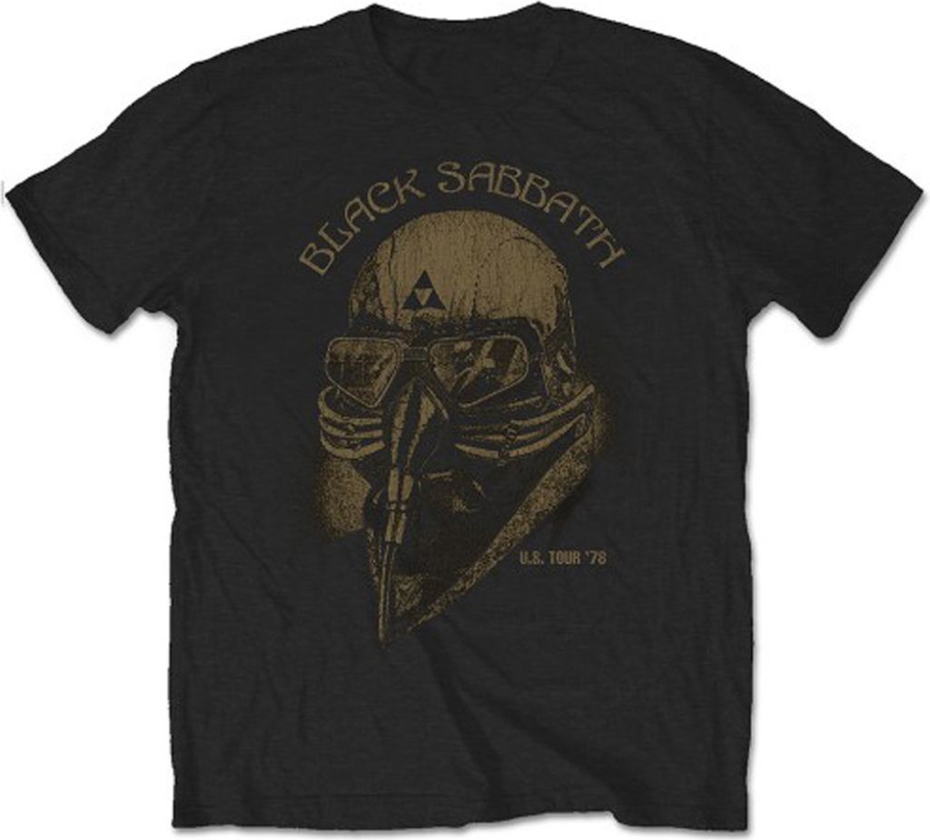 Black Sabbath US Tour 1978 Avengers Black S T-Shirt