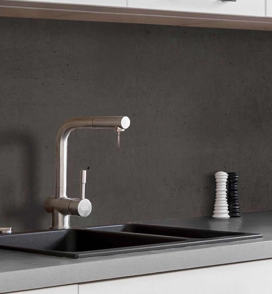 Küchenrückwand selbstklebend Steinwand Steinoptik grau Produktbild 