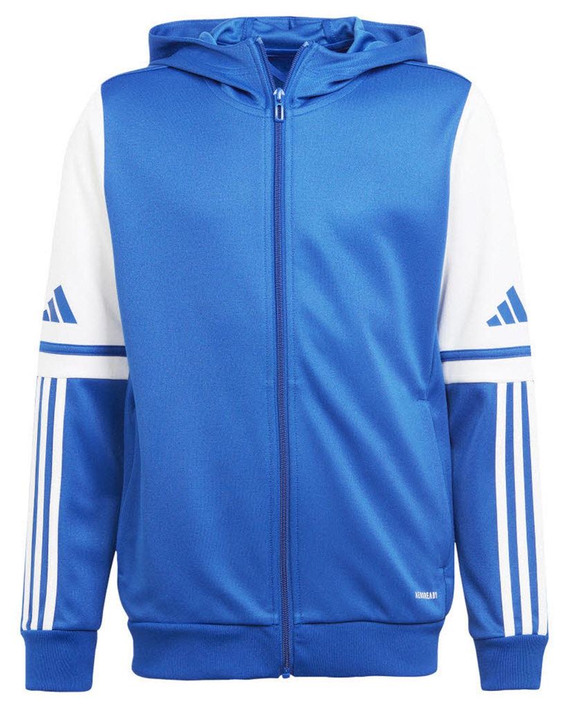 Adidas - "Squadra 25" Hoodie mit durchgehendem Reißverschluss für Kinder MR78657 (146-152) (Blau/Weiß)