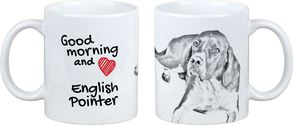English Pointer, Englischer Pointer I - Tasse mit Hund, Tasse mit Bild, personalisiertes Geschenk der Marke Art-Dog
