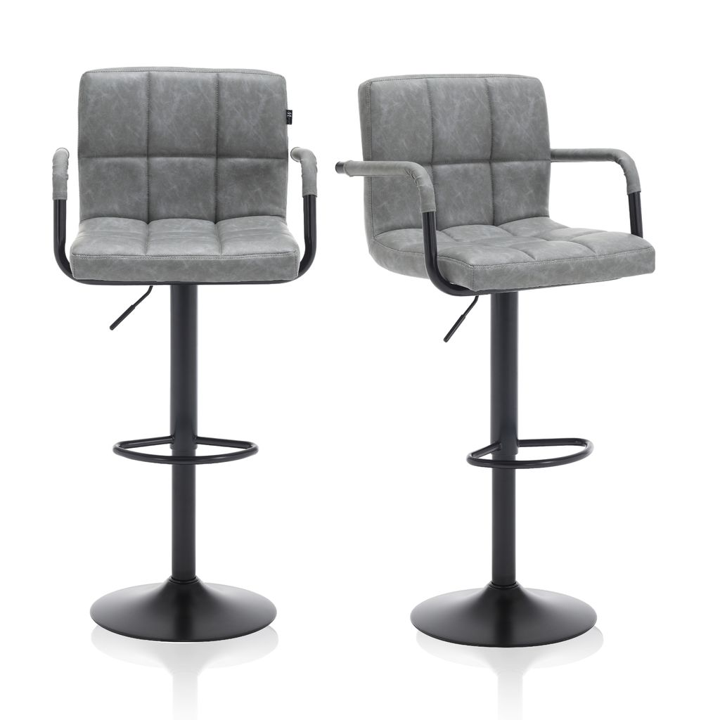 Meisterhome® Sgabello da bar set di 2 - regolabile in Immagine del prodotto 
