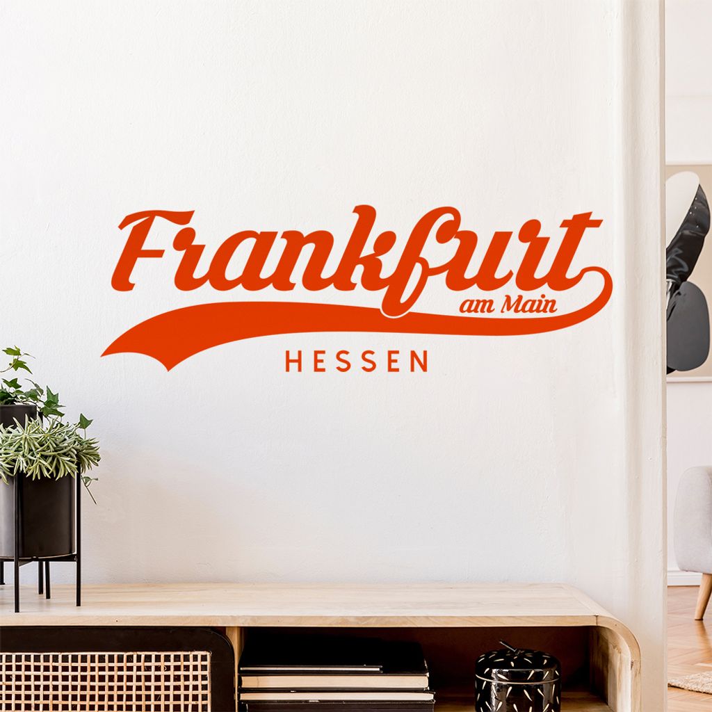 Frankfurt am Main Hessen Wandtattoo Wandaufkleber Wall Sticker - Dekoration, Küche, Wohnzimmer, Schlafzimmer, Badezimmer