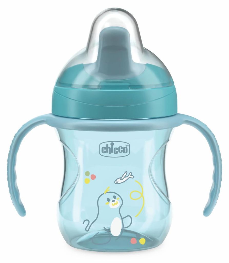 CHICCO Tasse d'entraînement avec poignées sarcelle, 6 mois Image du produit 