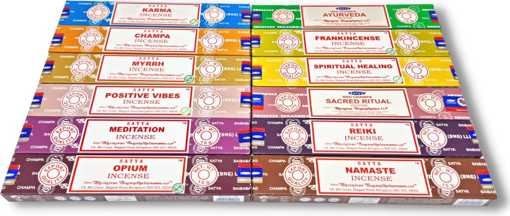 Satya Räucherstäbchen x LAVISA, Meditation, Aromatherapie, Räuchern, Weihrauch, Duft (Spirituelle Mischung)