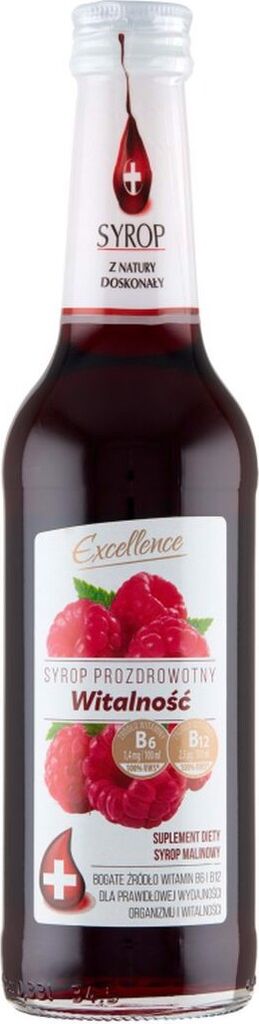 Excellence Vitality Doplněk stravy Malinový sirup 320 ml Obrázek produktu 