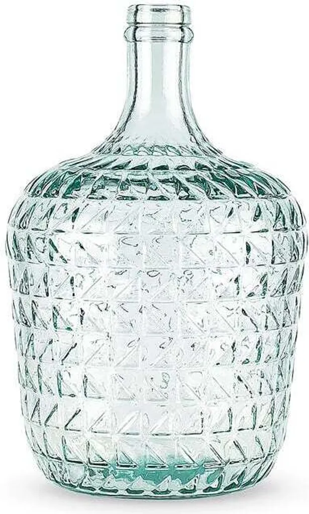 Vase Valentina Stable en Verre Recyclé 30cm pour Grands Bouquets