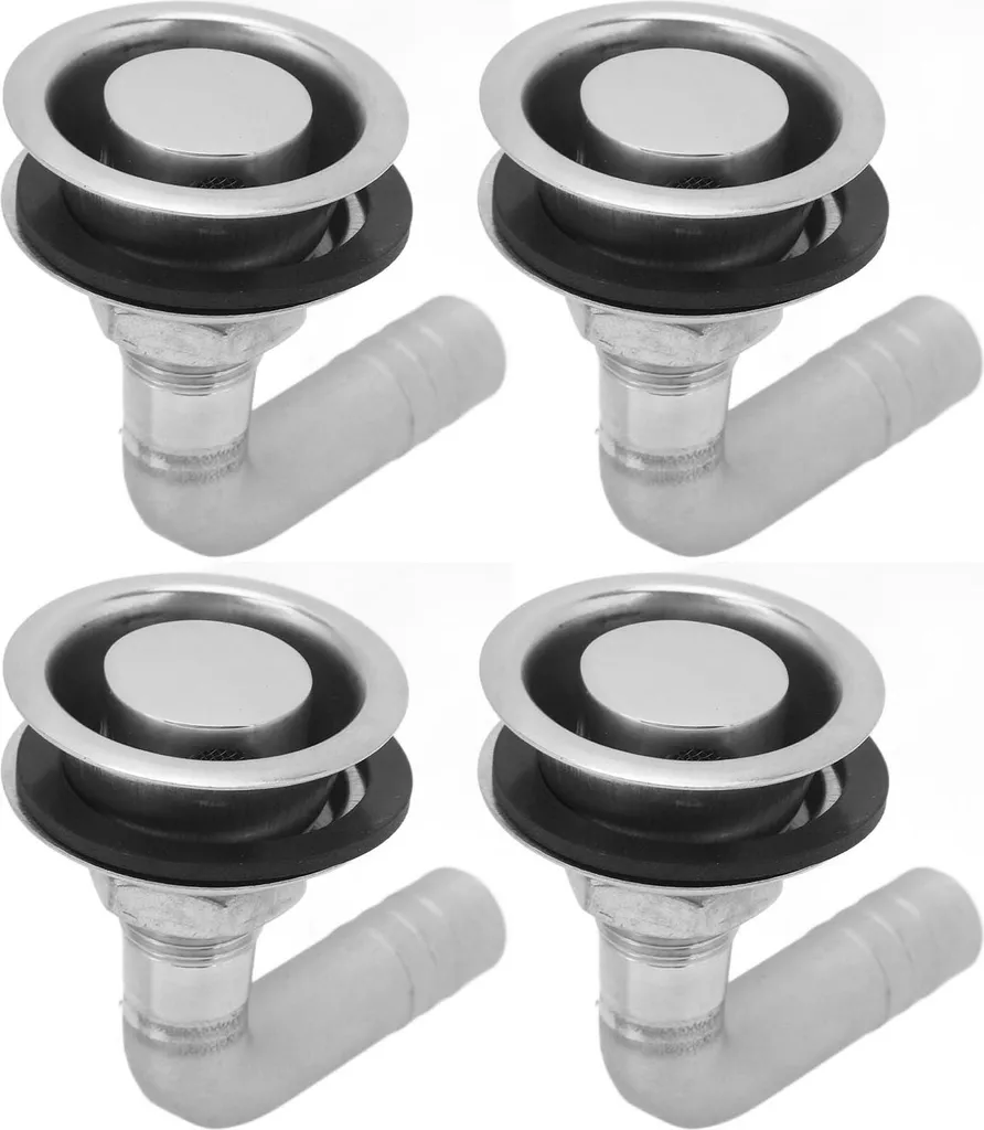 Aération de Réservoir Carburant Bateau 5/8" Inox 316 Coudé 90° Pack 4