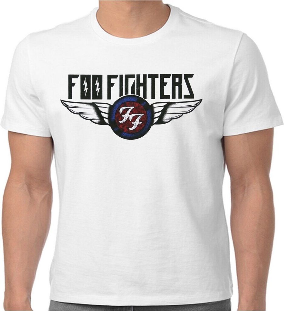 Foo Fighters - "Flash Wings" T-Shirt für Herren/Damen Uni RO1758 (XXL) (Weiß)