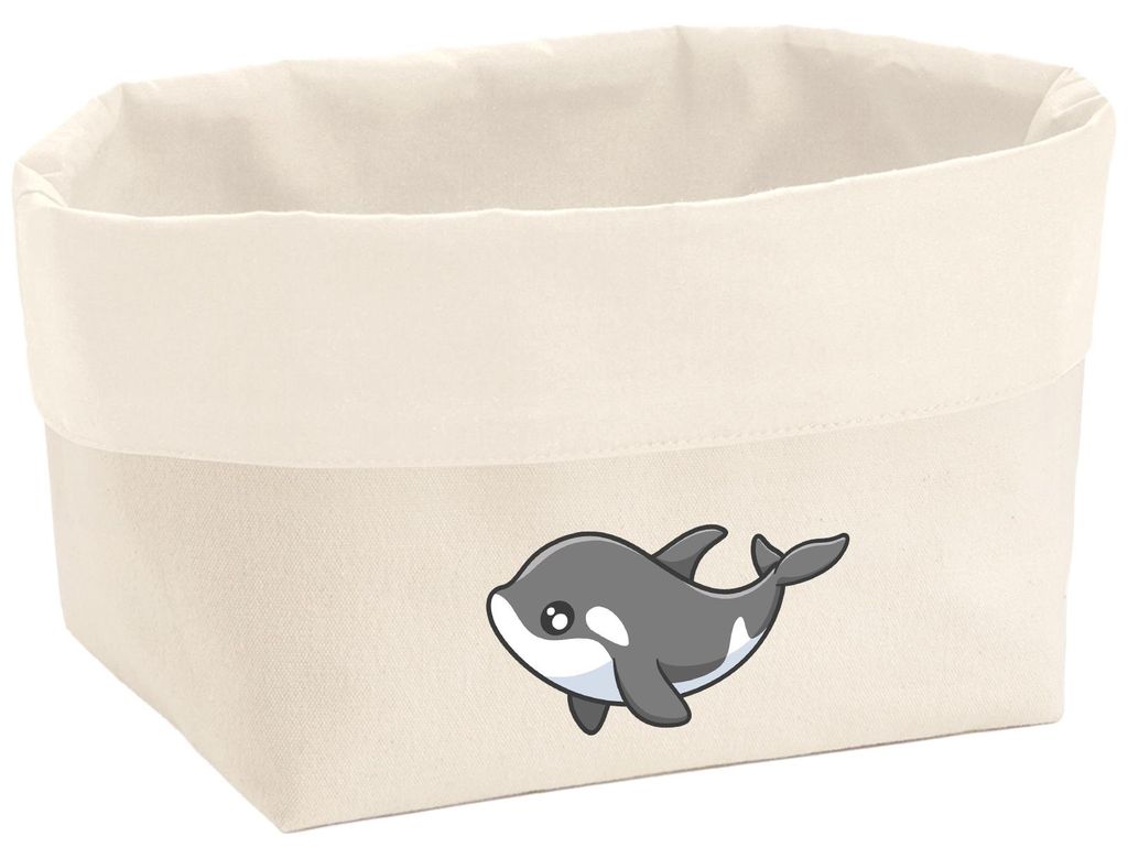 Huuraa Organizer Orka Killerwal 3 Liter Medium Canvas Baumwolle Utensilo Geschenkidee