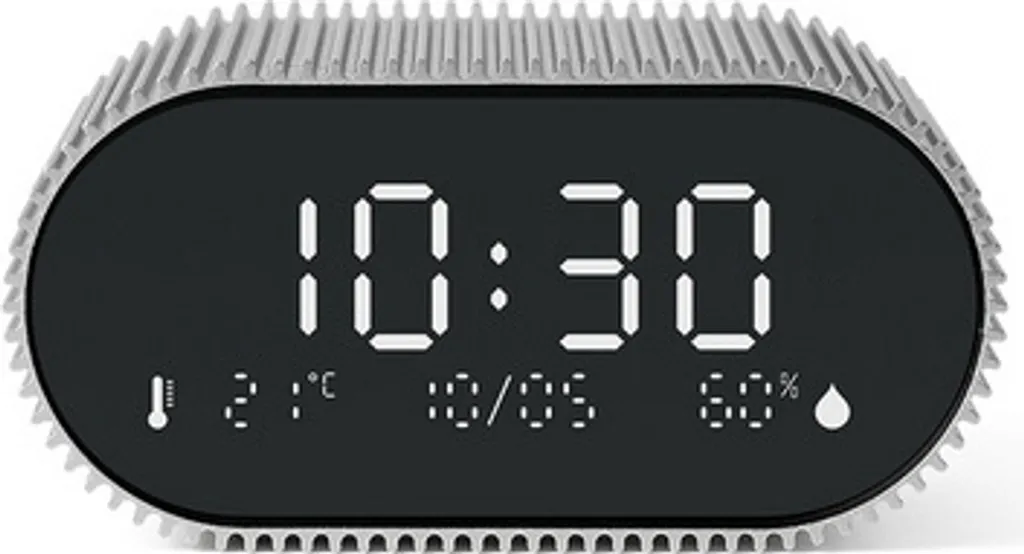 Lexon Ray Clock Réveil Rouge LR155SR3 avec Écran LCD et Design Compact