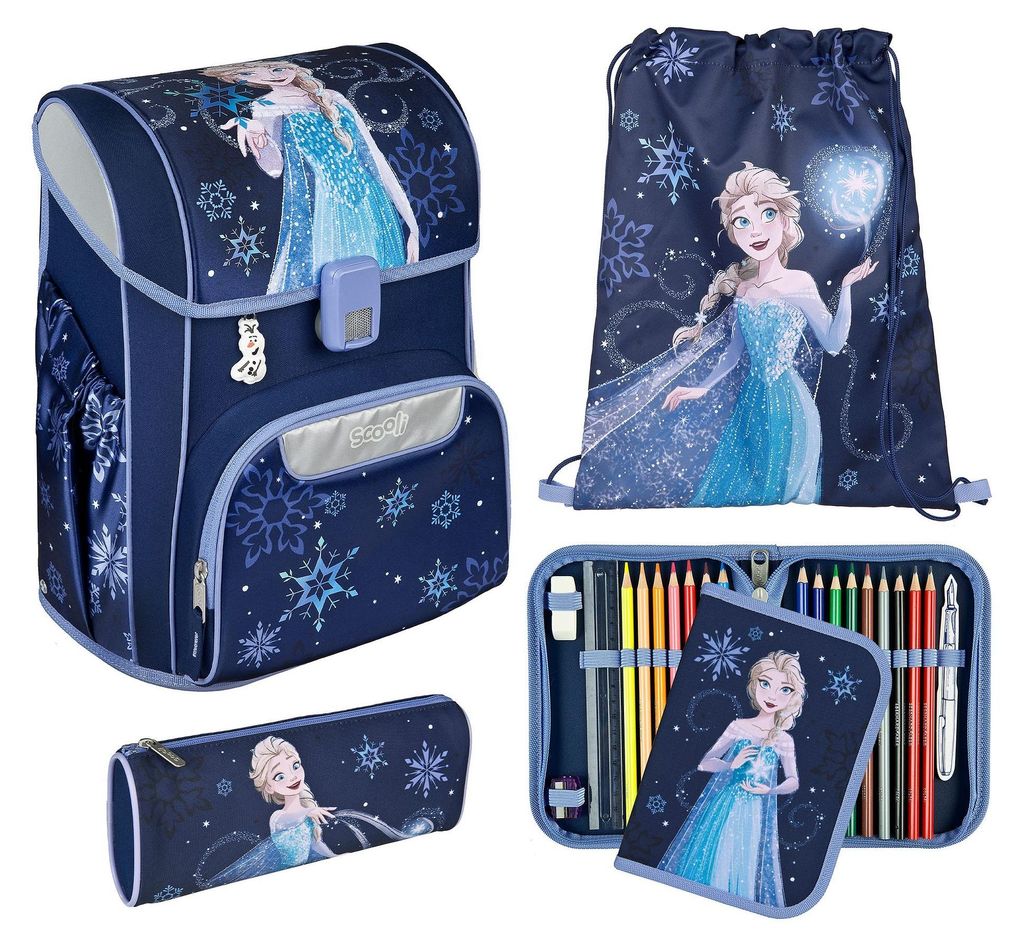 Scooli EasyStart Schulranzen-Set 5-teilig Frozen dunkelblau Produktbild 