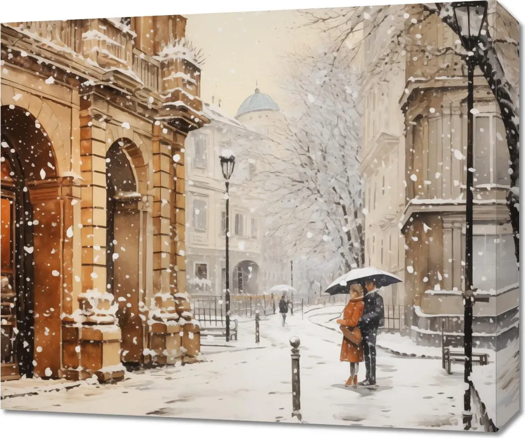 Miglior Quadro Città Invernale 60x50 - Qualità Premium Garantita