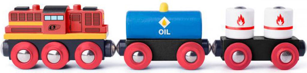 Woody Woody Lokomotive + 2 Güterwagen 91898 Produktbild 