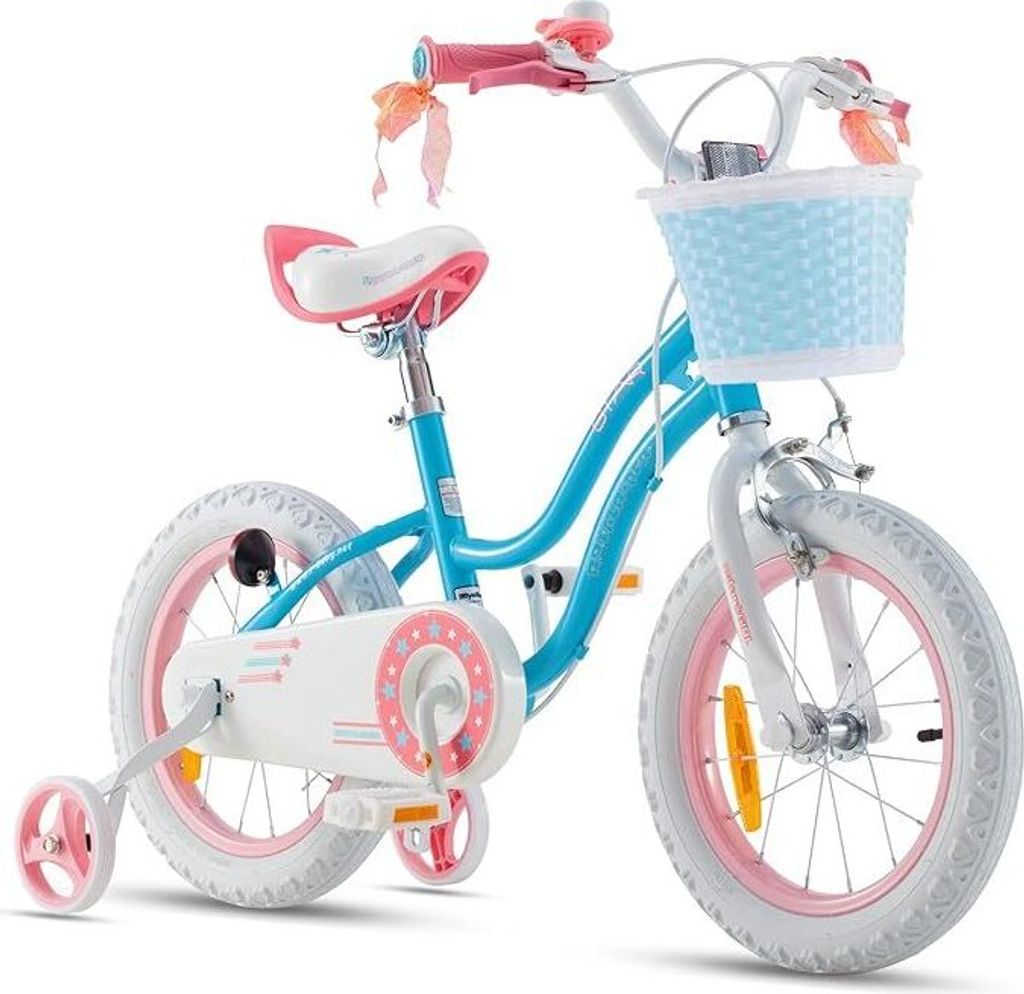Royal Baby Stargirl Kinderfahrrad Mädchen Fahrrad 14 Zoll ab 3-10 Jahre Rosa Blau Violett Kinder Fahrrad