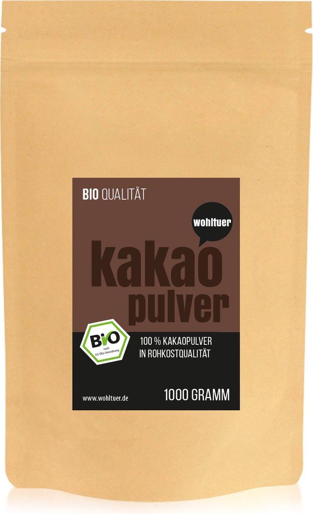 Wohltuer Kakaopulver kaltgepresst 1000g