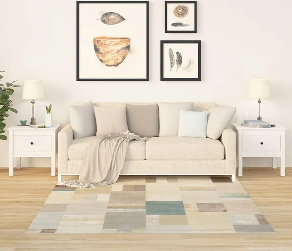 Tables d'appoint Blanches en Pin Massif 50x50 cm - Design Durable - 2