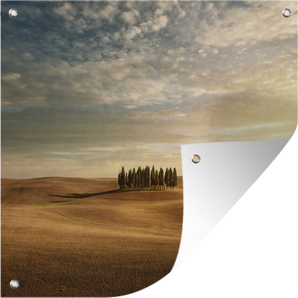 MuchoWow 50x50 cm Outdoor-Poster Gartendeko Sichtschutz Garten Poster für den Garten Toskana - Bäume - Italien