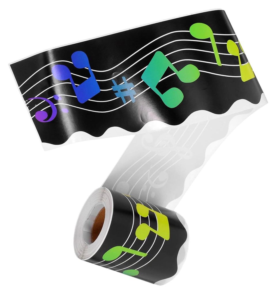 Abnehmbare Kupferplatten Aufkleber mit Musikmotiv für Riegel und Bartheken als kreative Dekoration