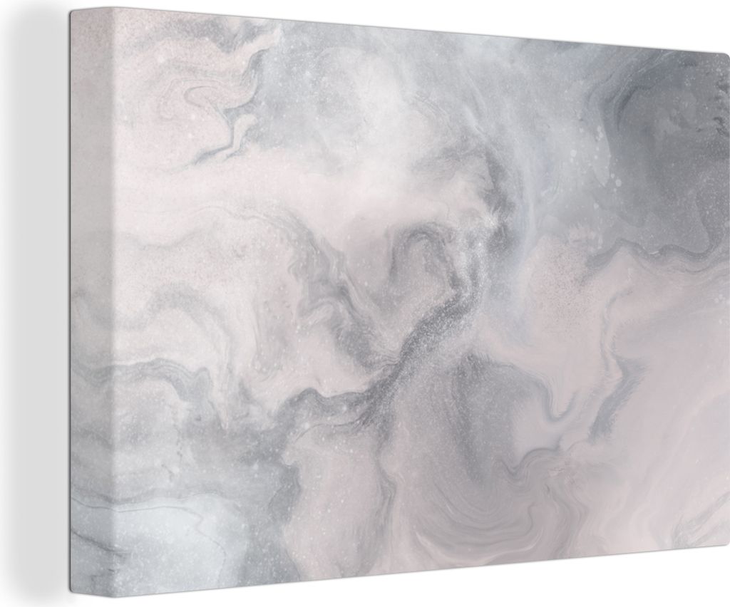 OneMillionCanvasses - Leinwandbilder - 140x90 cm, Wolken - Abstrakt - Malen, Wandbilder Kunstdruck Wanddekoration - Foto auf Leinwand - Gemälde ...