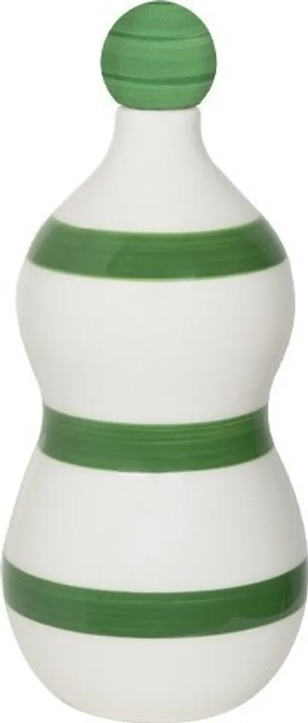 Zafferano Lido Bottiglia Ceramica Fasce Verdi - Fatta a Mano 82cl