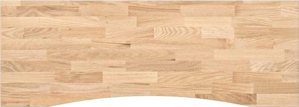 vidaXL Schreibtischplatte Unbehandelt 140x50x2,5 cm Massivholz Eiche