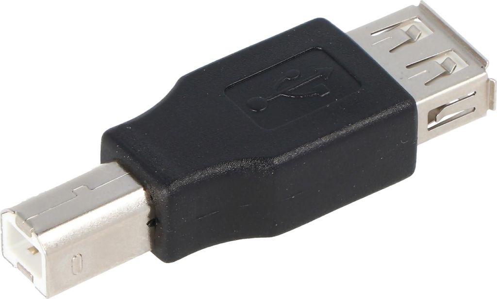 Adaptateur USB 2.0 Hi-Speed avec A femelle vers B mâle Image du produit 