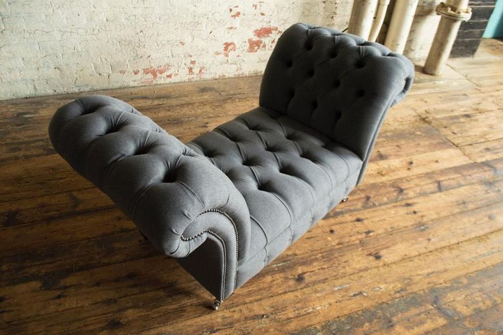 Design Sofa Sessel Couch Hocker Polster Ottomane Textil Samt Fußhocker Bank Sitz