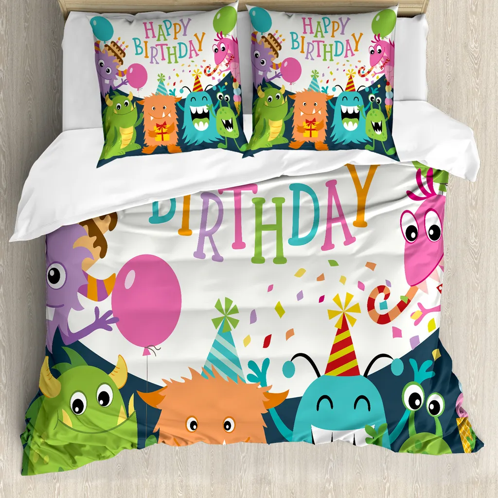 Set Letto Monster Birthday ABAKUHAUS 200x200 - Il Copripiumino Anti-Allergia