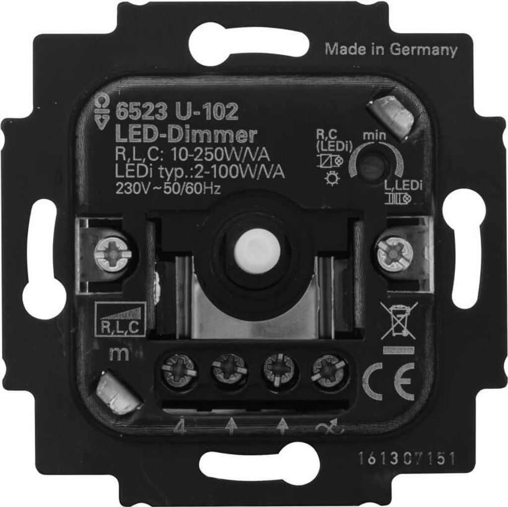 Tlaková přepínací stmívací vložka, LED stmívač, 2-100W/VA, Obrázek produktu 