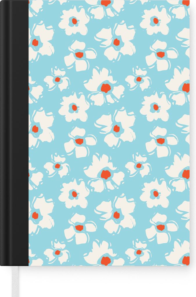 MuchoWow Notizbuch Tagebuch Haushaltsbuch Notebook A5 Aquarell - Blumen - Muster - Notizblock - Notizheft - Notebook - Schreibblock - Papier