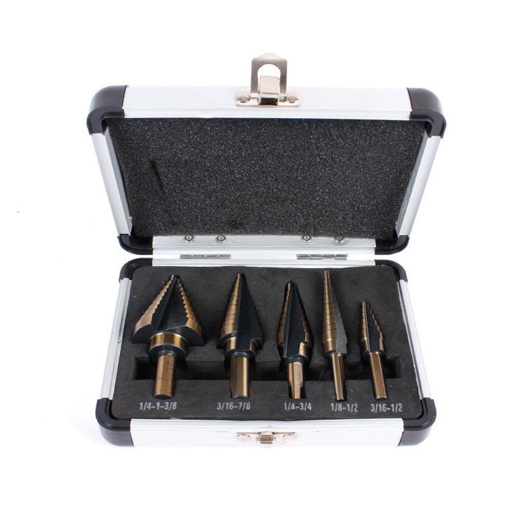 INF Stufenbohrer-Set mit automatischem Körner Gold