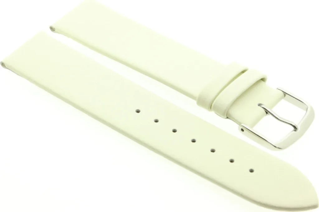 Cinturino Rece New York Bianco 14mm | Ricambio in Pelle di Vitello
