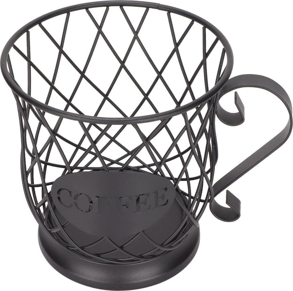 Eisenkaffee -Pod -Halter Organisator Gro?kapazit?t Kapsel Lagerkorb fr Home Office Cafesblack